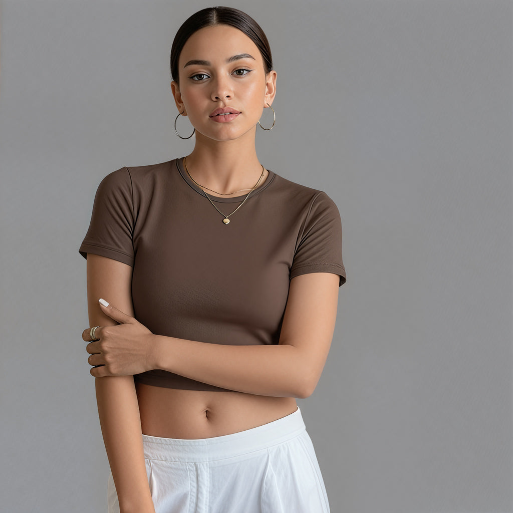 Nuvé Y2K Icon Crop Tee