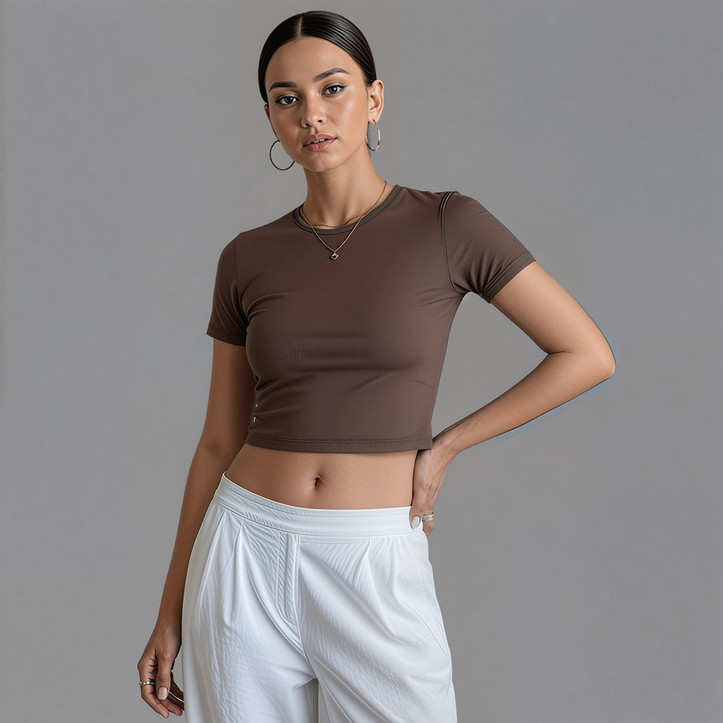 Nuvé Y2K Icon Crop Tee