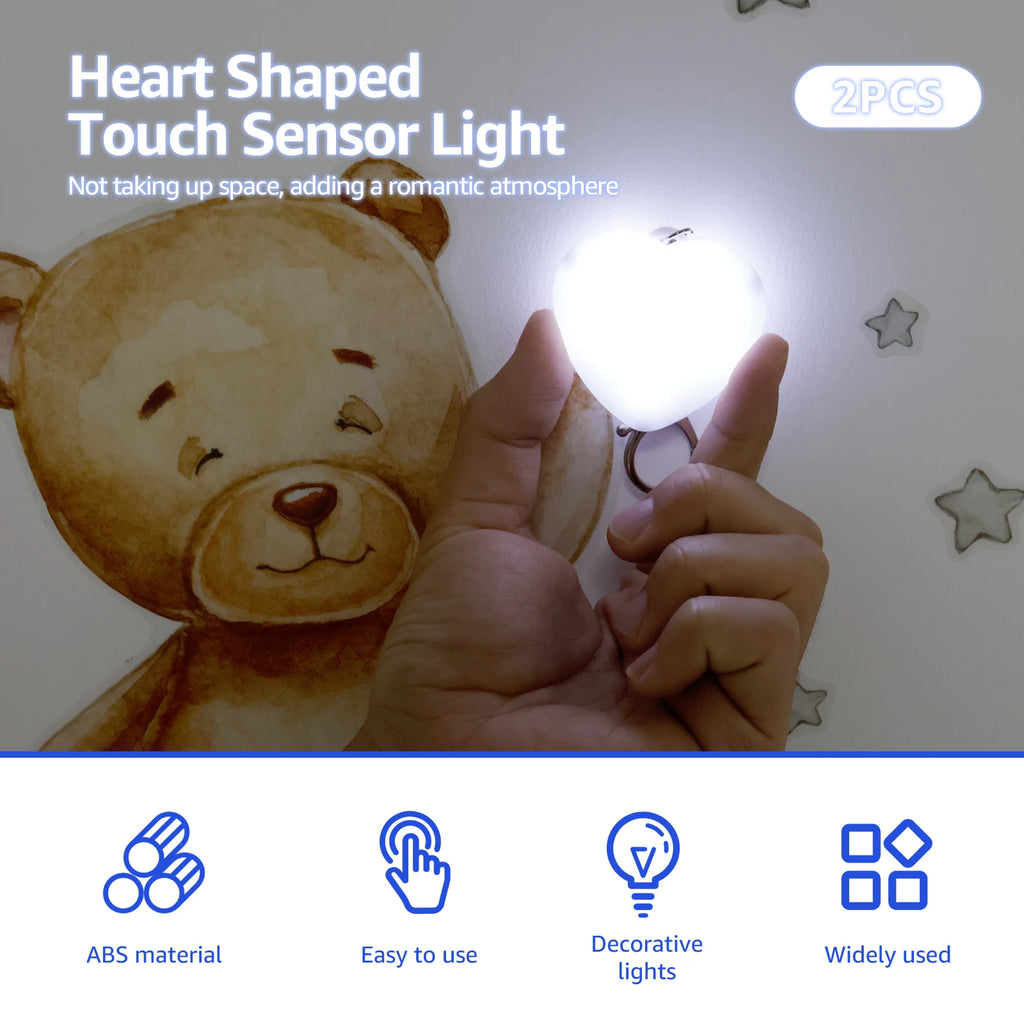 GlowHeart™ LED Purse Light – Touch & Auto Sensor Mini Lamp