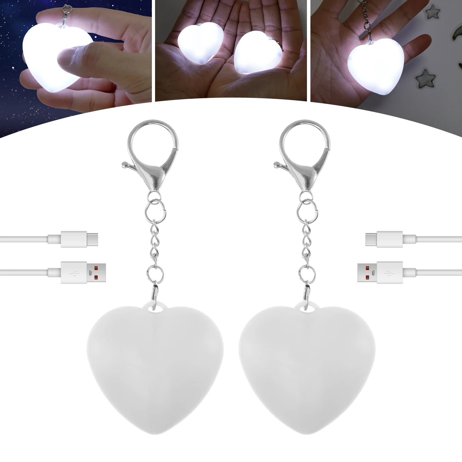 GlowHeart™ LED Purse Light – Touch & Auto Sensor Mini Lamp
